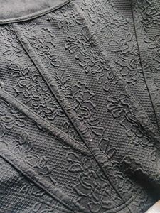 Black Corset Style Crop Top