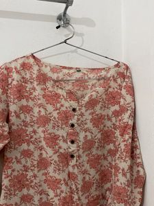 Floral Print Kurta