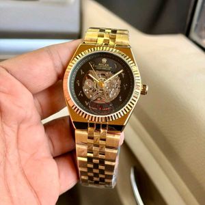 ROLEX AUTOMATIC WATCH FOR HIM SKELETON DIAL