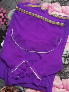 Elegant Purple saree💜😻