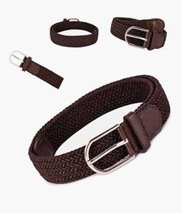 Veteran Unisex Cotton Belt(Stretchable belt Brown)