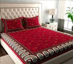 Pure Cotton Bedsheet with 2 Pillowcover (Combo2)