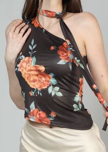 Floral Halter Neck Top