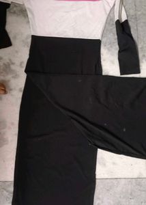 Pink White Black Three Colours Dress 👗