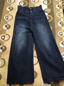 Wide Leg Denim Pants