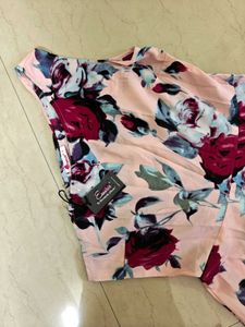 Floral One Shoulder Dress