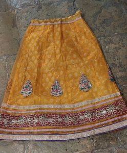 Gorgeous Yellow Embroidered  Choli