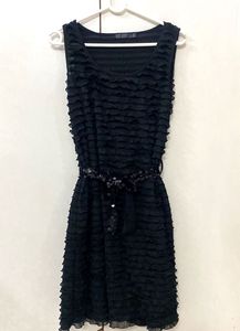 Black Ruffle Dress