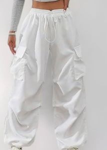 White Parachute Pants from Bonkers