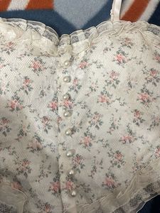 Floral Lace Corset Top