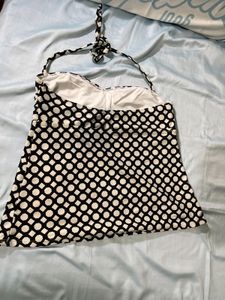 Black And White Dot Top