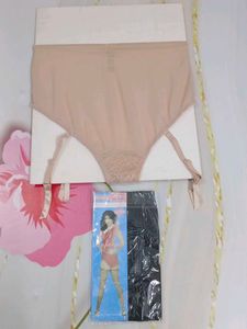 (1300)Lace Garter Belt Set