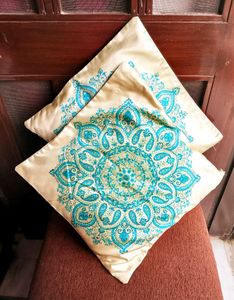 Silk Cushion Covers - Set of 2