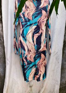 I. Patterned Bodycon Dress