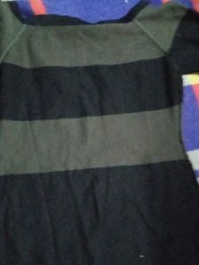 Striped Knit Mini Dress