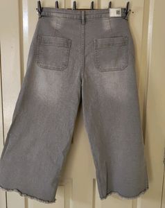 Light Grey Colour, Culottes Pants