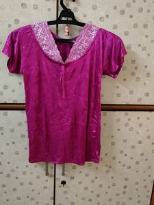 Pink Satin Pajama Pants