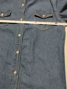 Unisex Denim Button Long Sleeve Shirt