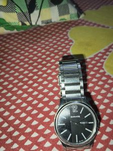 Sonata Silver Watch