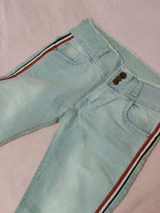 Skinny light Blue Jeans For Girls