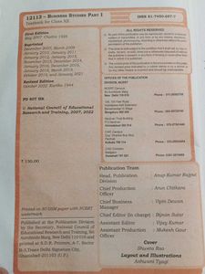 NCERT BUSINESS STUDIES FOR CLASS 12 Combo