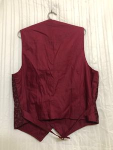 Custom &amp; Made Maroon Waistcoat