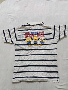 Minions Striped Polo T-shirt