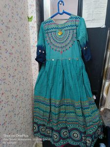 Long Cotton Designer Dress