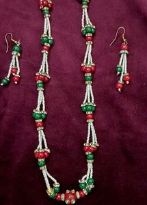 Beaded Necklace with Festive Colors