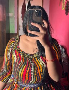Colorful Print Dress