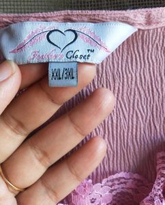 Pink Lace Nightgown