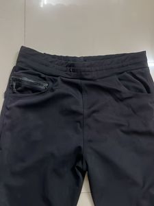 Black Polyester Nylon Pants