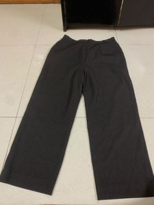 Pinstripe Wide Leg Trousers