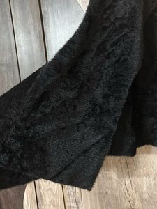 Fluffy Black Coat