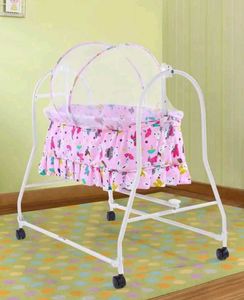 Baby Swing Cradle with  Mosquito Net 0-9 Months