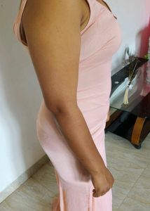 Peach Fish Cut Gown