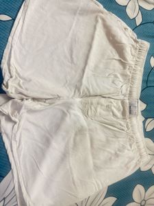 Unisex White Shorts
