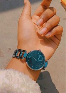 Women Stylish Watch Black And White