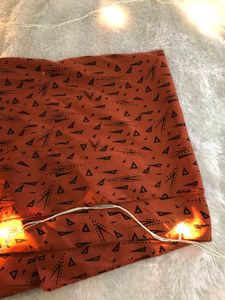 Orange Triangle Print Fabric