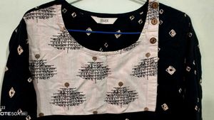 Stylish Black Printed Kurta