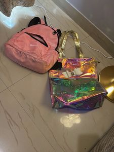 Nike Backpack &amp; Iridescent Tote