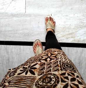 Abstract Patterned Brown Top🤎