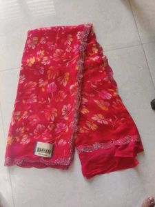 Floral Pink Saree