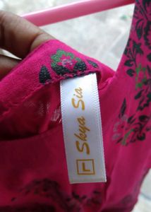 Floral Print Pink Dress