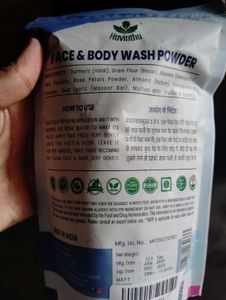 Havintha Natural Face and Body Wash Powder