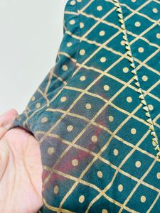 Elegant Green &amp; Gold Kurta