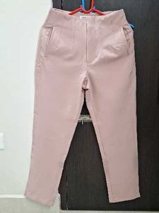Blush Pink High-Waisted Formal Trouser