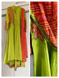 Patch Work Kurta with Dupatta