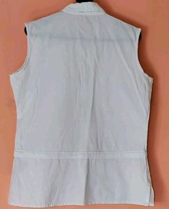 White Sleeveless Top
