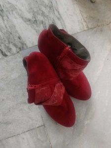 Red Ankle Boots